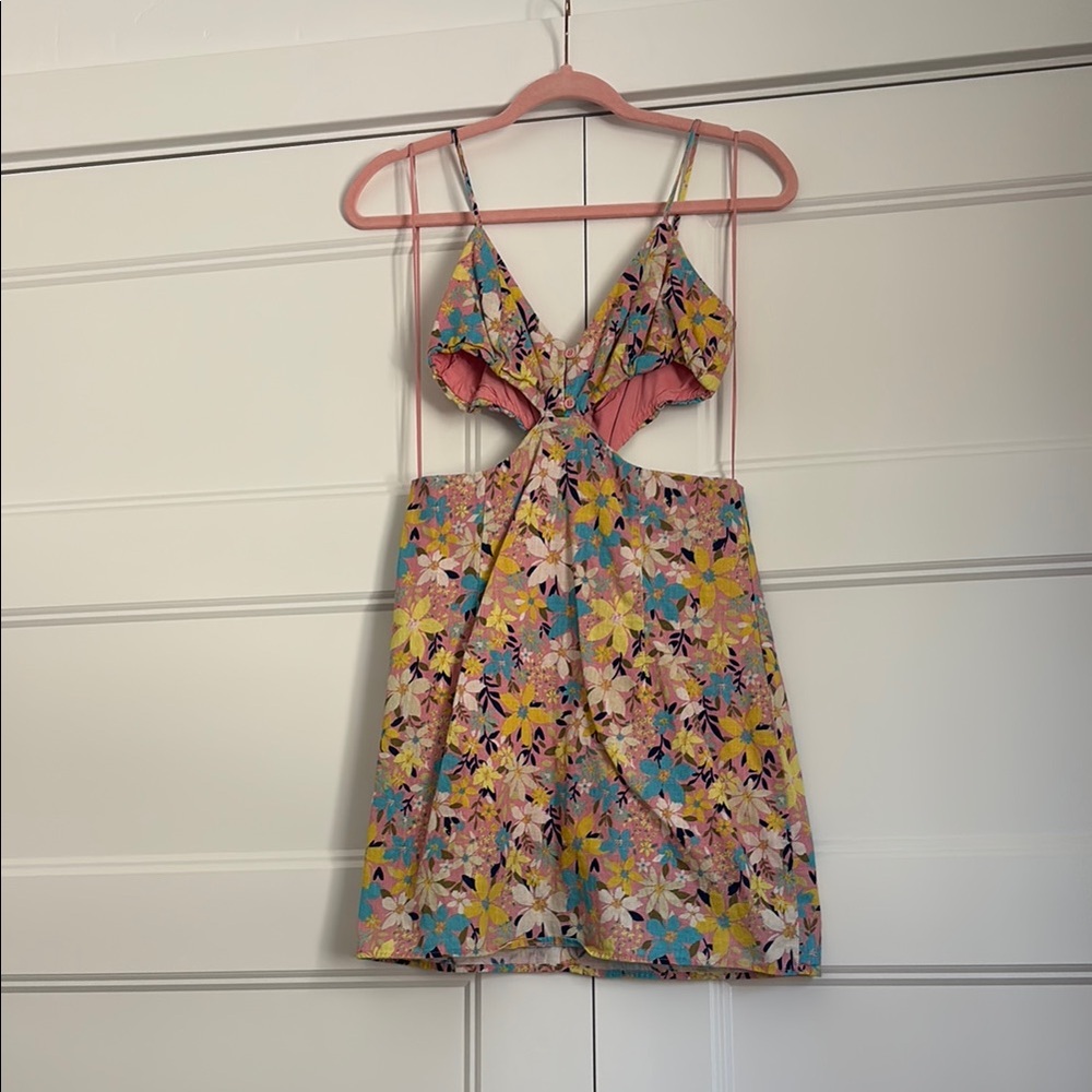 Floral Cutout Dress